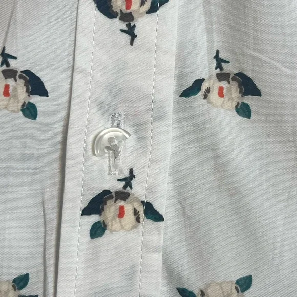 Banana Republic Riley Magnolia Floral shirt casual workwear button down shirt - Picture 9 of 10